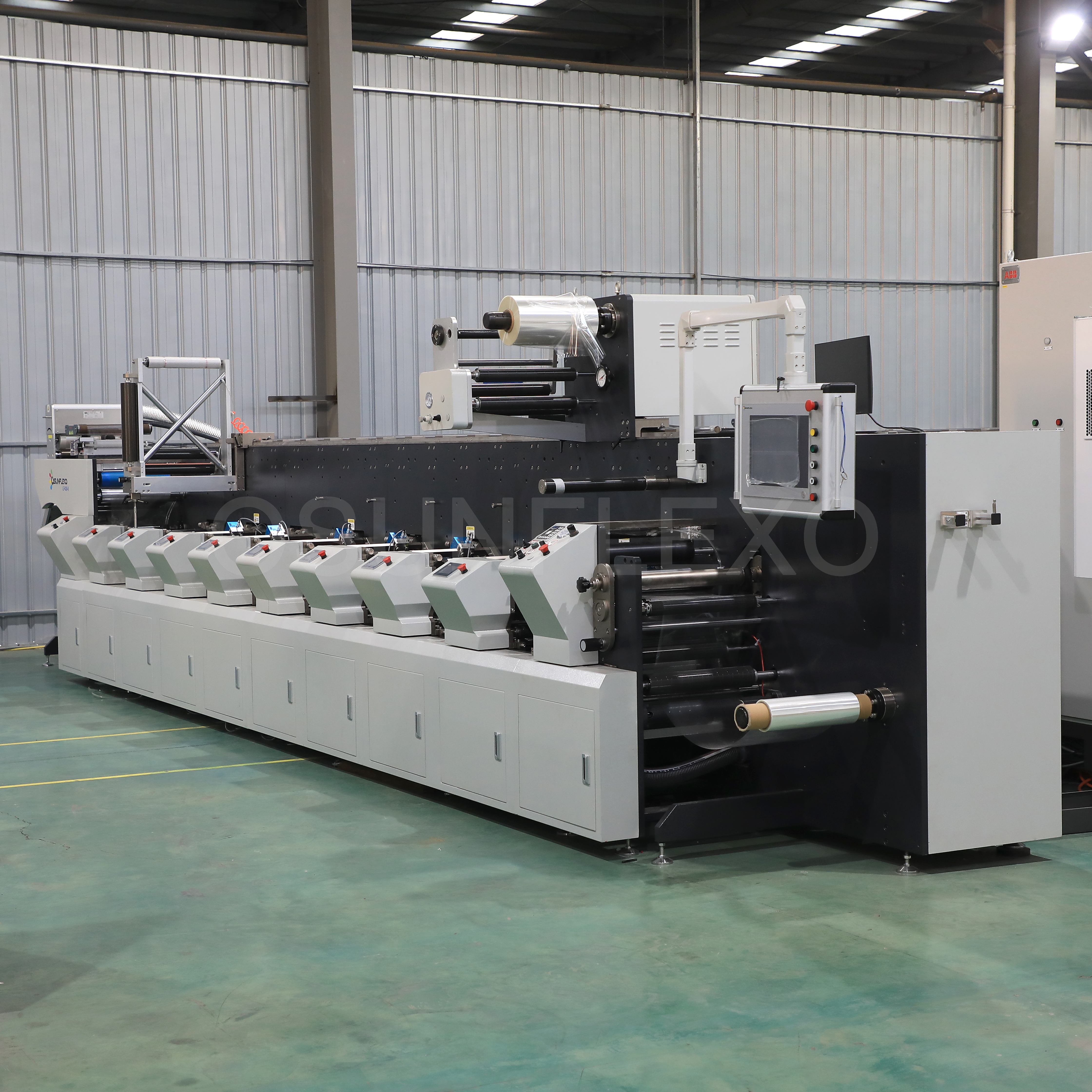 Máquina de impresión flexo en línea