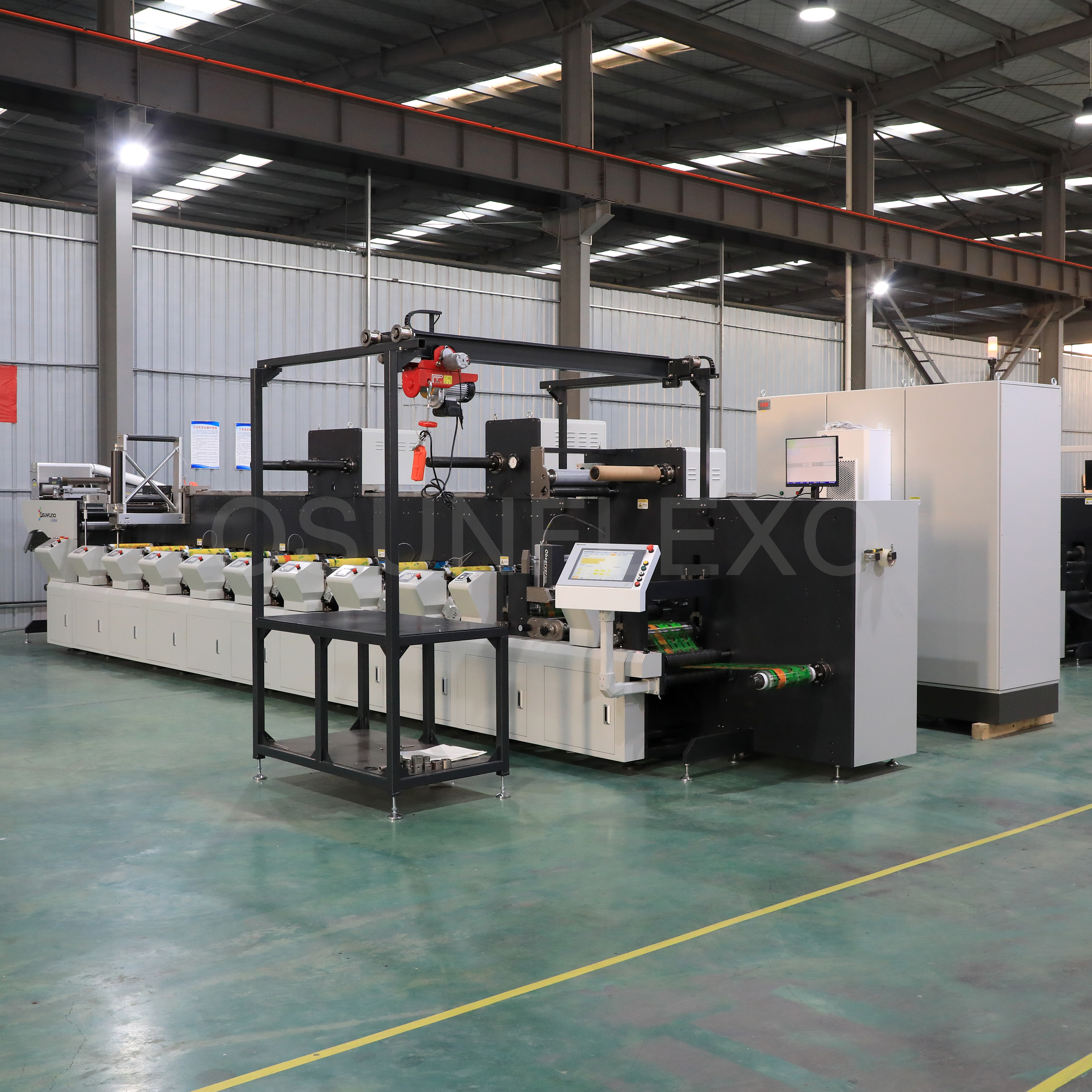 Máquina de impresión flexo en línea